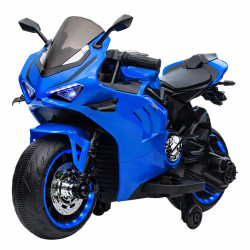 Motocicleta electrica copii BPD-888, MP3, USB, Bluetooth, Albastra