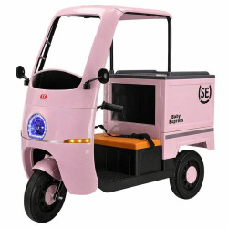 Triciclu copii QWD-1618, MP3, USB, Roz