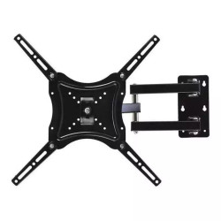 Suport universal TV de perete fix RTS-17B-2, Diagonala ecran: 14" - 55" (35 - 140cm), Inclinare reglabila -15°/+15° grade, Instalare Usoara, Negru