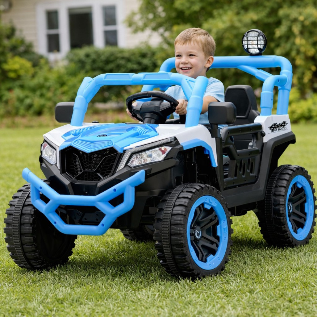 Masinuta electrica copii RDB-BLK-219, 3-8 ani, MP3 Player, 100x60x70cm, Albastra Masinuta electrica copii RDB-BLK-219, 3-8 ani, MP3 Player, 100x60x70cm, Albastra