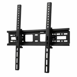Suport universal TV de perete fix RTS - HT002, Diagonala ecran: 32" - 55" (81 - 140cm), Inclinare reglabila -15°/+15° grade, Instalare Usoara, Negru